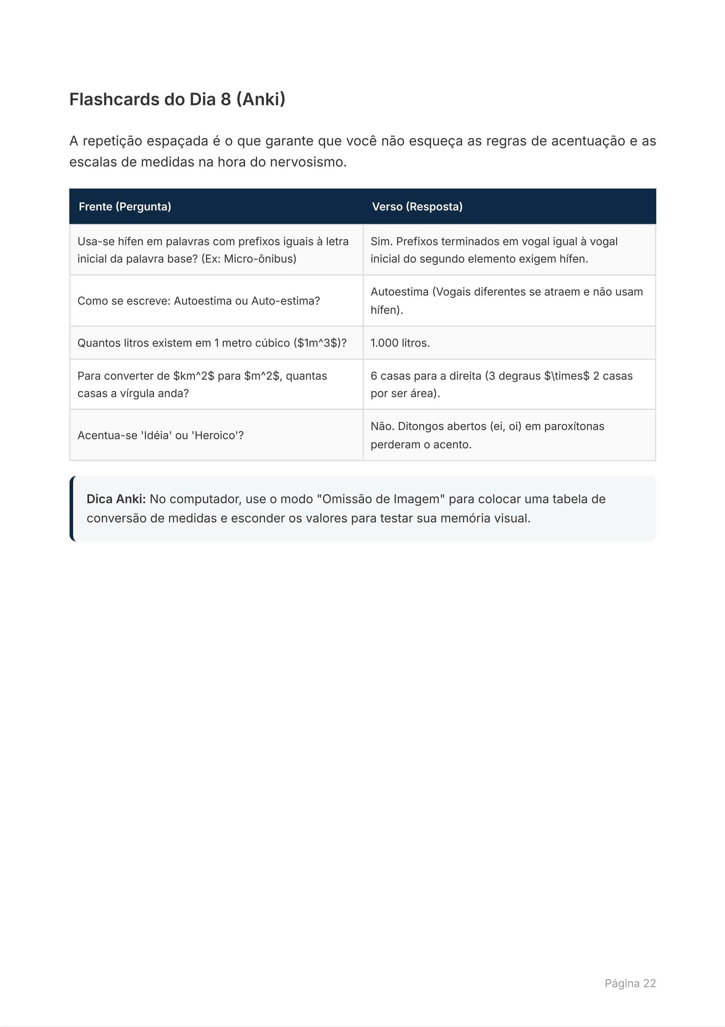 Página do Plano de Estudos
